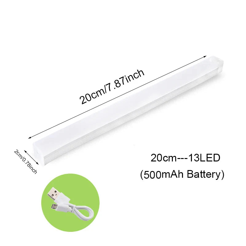 LED Motion Sensor Light Wardrobe Indoor Rechargeable